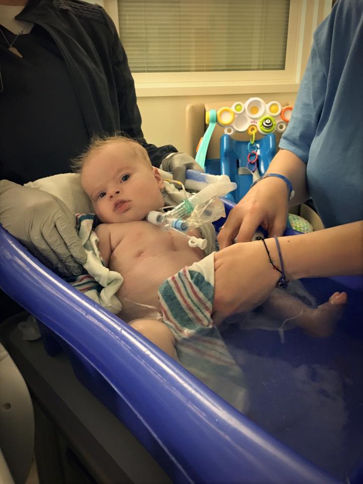 First Bath for AJ / Becoming More Involved